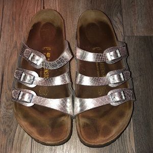 Silver Birkenstock size 40